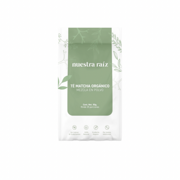 NUESTRA RAÍZ TÉ MATCHA ORGÁNICO 50 G