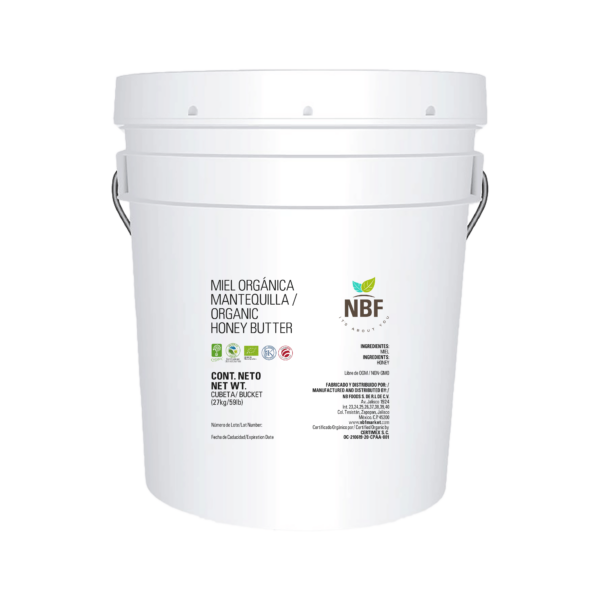 NBF CUBETA MANTEQUILLA MIEL DE ABEJA ORGÁNICA GDE 27 KG
