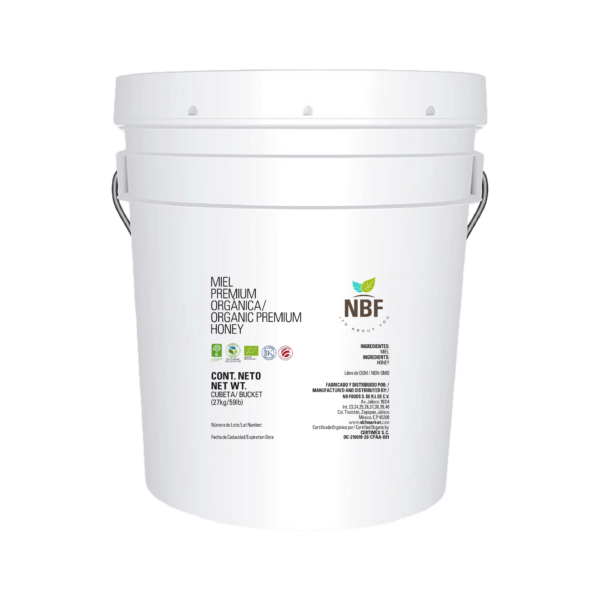 NBF CUBETA MIEL DE ABEJA ORGÁNICA GDE 27 KG