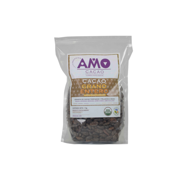 AMO CACAO GRANO DE CACAO TOSTADO 500 GR