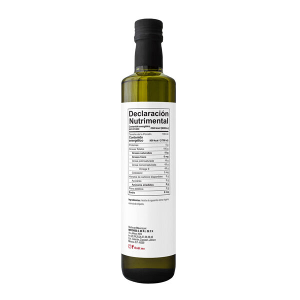 NBF CHIPOTLE AGUACATE EXTRA VIRGEN ACEITE 260 ML - Image 2