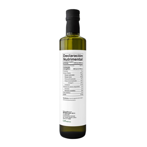 NBF HIERBAS AGUACATE EXTRA VIRGEN ACEITE 260 ML - Image 3