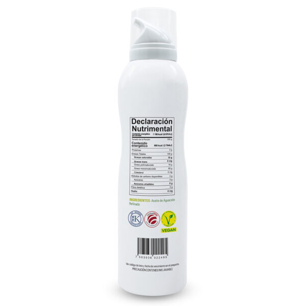 NBF AEROSOL AGUACATE REFINADO ACEITE 143 ML - Image 3